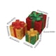 thumbnail image 3 of Cajas de regalo con iluminación LED a distancia y 3 - decoración interior/exterior con 8 modos para jardín, árbol y fiesta navideña, 3 of 5