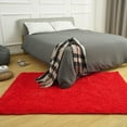 thumbnail image 2 of TWINNIS Soft Fluffy Rugs for Bedroom,Shaggy Area Carpets for Livingroom Kid Room,5'x8',Red, 2 of 6