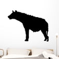 thumbnail image 1 of Black Hyena Silhouette Wall Decal by Wallmonkeys Peel and Stick Graphic (48 in W x 37 in H) WM246667, 1 of 4