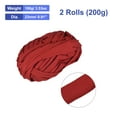 thumbnail image 2 of Elastic Fabric Cloth Yarn, 7oz/ 200g T Shirt Crochet Yarns for DIY Bag Carpet Cushion 2 Rolls, Red, 2 of 6