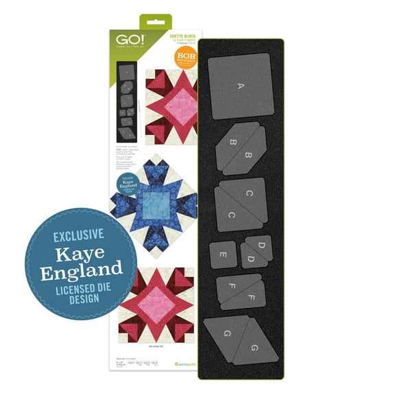 Accuquilt GO! Odette Block-11" Finished Die by Kaye England