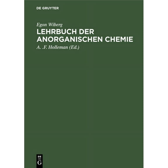 Lehrbuch der anorganischen Chemie, (Hardcover)