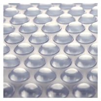 Clear 7 ft x 7 ft Square Pool Solar Cover | 1600 Series | Heat Retaining Solar Blanket | for Heating Inground & Above Ground Swimming Pools & Spas | Includes 6 Heavy-Duty Grommets