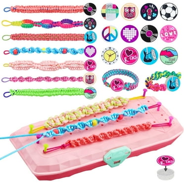 PETTEENMATE Friendship Bracelet Making Kit for Girls, DIY Craft Kits Toys for Girls 6-10 Year Old, Arts and Crafts for Kids Ages 6-12