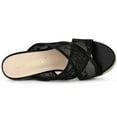thumbnail image 4 of BLISSFUL STEP Sandales Compensées à Plateforme Espadrille à Enfiler pour Femmes, 4 of 6
