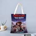 thumbnail image 2 of Gremlins: The Wild Batch Bolso de tela con estampado de lienzo para mujer, bolsa de compras reutilizable y estética, con cremallera interior, regalo para mujer,38*45cm., 2 of 6