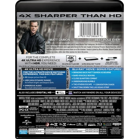 Jason Bourne (4K Ultra HD) [UHD]