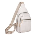 thumbnail image 3 of CAIXIA Women Crossbody Bags Mens Solid Color Layer Large Capacity Zipper Casual Chest Messenger Crossbody Bag, Fashion Pattern Shoulder Purse, 3 of 4