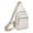 White, variant on Men Messenger Bag Fashionable New Pattern Simple Solid Color Multi Layer Large Capacity Zipper Casual Chest Bag
