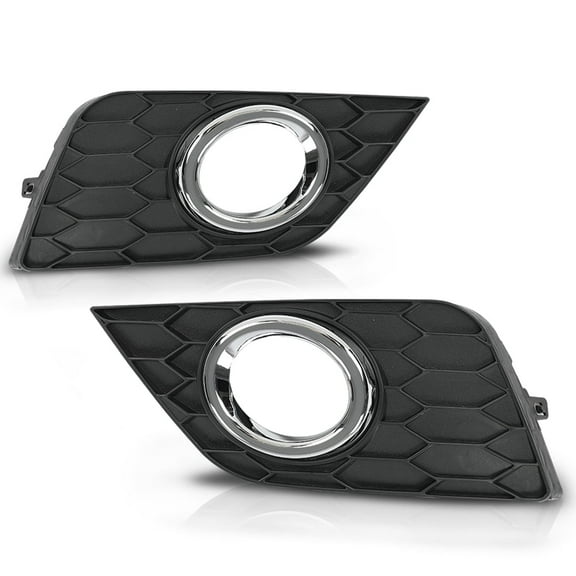 PIT66 Front Bumper Fog Light Lamp Frame Covers Fit For 2016-2019 Nissan Sentra Pair