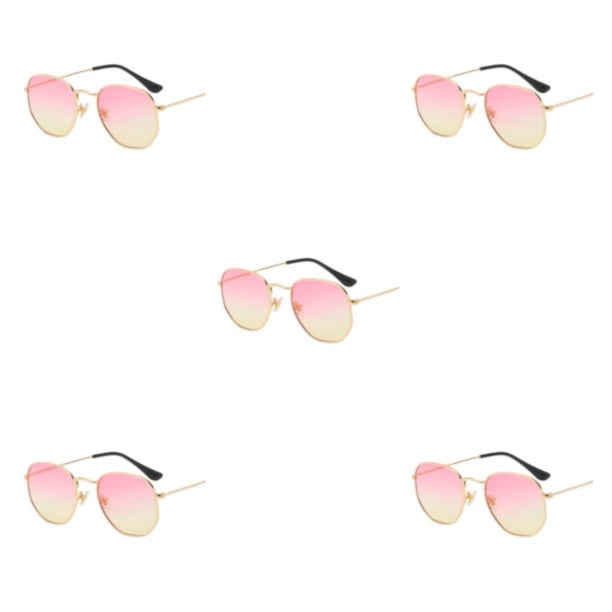 Sonducket Gafas de sol polarizadas con montura ligera para hombres y mujeres, materiales de protección UV a la moda, dorado, rosa, amarillo, C15 Type2 NO2
