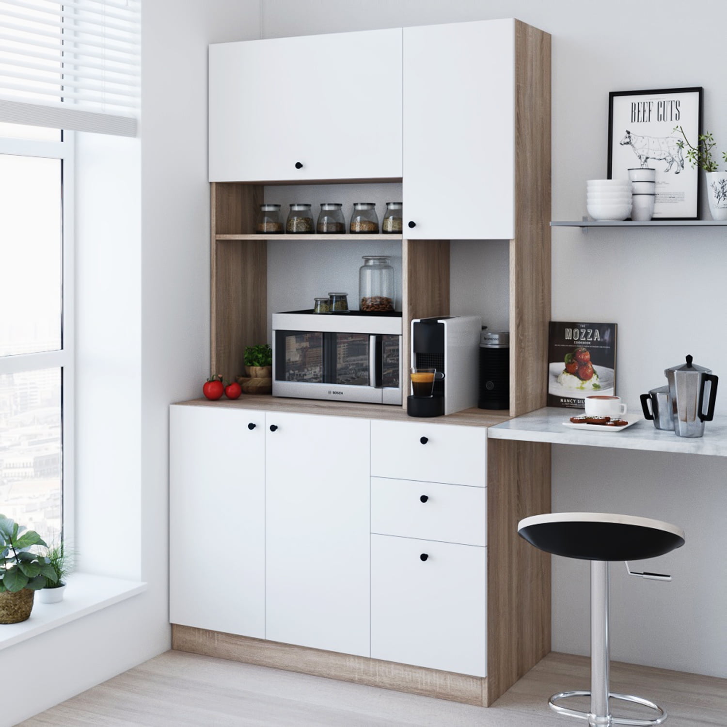 Unique Kitchen Pantry Storage Shelf for Living room