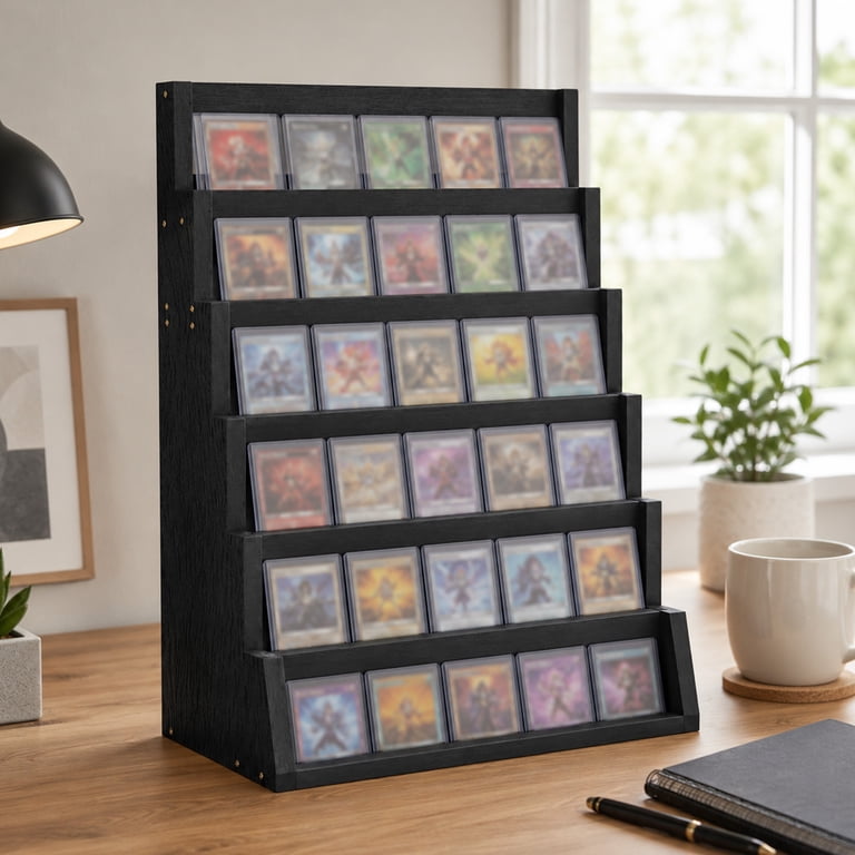 tabletop card display case Magnetic Graded or you can even hang them on the wall Trade Show Display Case, Card