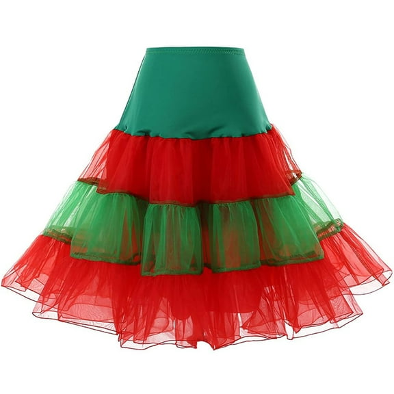 Crinoline Petticoat for Women 50s Vintage Tulle Petticoat Half Slip Tutu Underskirt