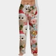 thumbnail image 2 of Mens Pajama Pants Comfy Lounge Pant Sleepwear Pants Pjs Bottoms Jogger Trousers with Pockets and Button Fly, 2 of 8