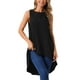 thumbnail image 1 of INSPIRAR CHIC Blusas sin mangas de mujer, con corte asimétrico, sueltas, de verano, color negro, 1 of 5