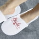 thumbnail image 5 of Suministros de boda, 5 pares de zapatillas desechables con letras de novia, accesorios de fotografía de boda, claridad notable, 5 of 9
