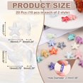 thumbnail image 2 of Uxcell 20 Pcs Cuentas de Porcelana de Pez Estrella de Mar, 8 mm Cuentas de Cerámica Oceánicas Hechas a Mano para Pulsera Collar Arete Fabricación de Joyas Manualidades DIY, Blanco, 2 of 6