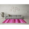 thumbnail image 3 of Ahgly Company Indoor Square Oriental Pink Industrial Area Rugs, 5' Square, 3 of 4