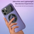 thumbnail image 5 of Magnetic for iPhone 13 Pro Max Case Compatible with Magsafe [Camera Lens Protector] Shockproof Hard PC Matte Back Protective Soft TPU Edge Phone Cases for iPhone 13 Pro Max Purple, 5 of 15