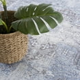 thumbnail image 6 of BoutiqueRugs Pays Blue Distressed Area Rug - Machine Washable - Sky Blue, Antrasit, Gray - 5'3" x 7'3", 6 of 11