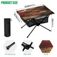 thumbnail image 2 of Cloud Pattern Chinese Galaxy Pine Tree Xmas Painting Christmas Kids Camping Tables Folding Table for Children 23.6x15.7in 600D Oxford Fabric 110lb Capacity, 2 of 7