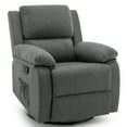 thumbnail image 1 of Korser Swivel Rocker Small Recliner Chair for Small Spaces for Living Room,Grey, 1 of 6