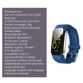 thumbnail image 4 of Pulsera inteligente Bluetooth 4.2V IP68 Reloj inteligente a prueba de agua Banda digital de presión arterial recargable, Azul Inevent EL001878-01, 4 of 7