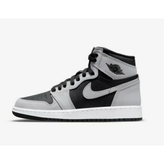 Big Kid's Jordan 1 Retro High OG "Shadow 2.0" Blk/Lt Smoke Grey-Wht (575441 035) - 4