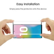 Samsung Galaxy Note 10 Tempered Glass Screen Protector 3D Curved Edgeless Tempered Glass Anti-Scratch, HD Clear [Support Fingerprint Unlocking] LCD Screen Protector for Samsung Galaxy Note 10 [6.3]