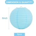 thumbnail image 2 of Multiple sizes and colors Paper Lanterns Decorative Chinese/Japanese Hanging Round Paper Lanterns Lamp for Birthday, Wedding, Christmas Xmas, Bridal, Home Decor, Party Decoration (6 Packs), 2 of 6