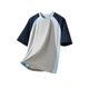 thumbnail image 1 of Tops para hombre, blusas y camisas de manga corta con cuello redondo para hombre, blusas casuales deportivas holgadas de manga corta con cuello redondo para hombre, blusas de poliéster para hombre, 1 of 3