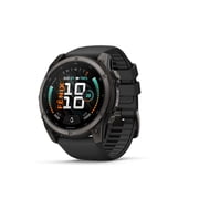 Garmin fenix 9 – 51 mm Carbon Gray DLC Titanium with Black Silicone Band