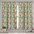 thumbnail image 2 of Ambesonne Fruits Valance & Curtain, Hibiscus Flowers and Banana, 55"x24", Multicolor, 2 of 7