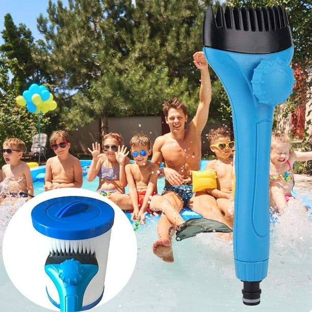 Limpiador de cartucho de filtro de piscina, cepillo de filtro de piscina, limpiador de filtro de piscina, cartucho de filtro para limpiador de herramientas de limpieza de piscinas y spa