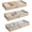 Beige 3 Pack, variant on 3 Pack Under Bed Storage Containers, Low Profile Underbed Shoes and Clothes Storage Organizer with Sturdy Sidewalls/Bottom, Large Dorm Storage Bins,33 * 17 * 4.5 inches,45L