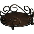 thumbnail image 1 of Round Scroll Holder Fits 4.25 Ceramic, Bronze, 1 of 3