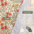 thumbnail image 2 of DriftAway Orange Harvest Double Layer Linen Blackout Tie Up Curtains Thermal Insulated Lined Balloon Roman Shade for Bathroom Cafe Autumn Fall Printed Vintage 25 Inch by 47 Inch Orange Coral Gold, 2 of 8
