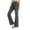 Z-Dark Gray76, variant on Womens Leggings Full Length Flare-Leg Solid Color High Waisted Workout Bottoms Tight Comfortable Workwear Yoga Pants With Pockets