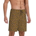 thumbnail image 2 of Kdxio Candy Corn Print Mens Sleep Shorts Bottoms Soft Comfy Pajama Wear Pants with Drawstring Pockets, 2 of 5