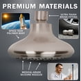 thumbnail image 4 of Aqua Elegante High Flow Shower Head for Bathroom Showers - 2.5 GPM - Brushed Nickel, 4 of 8