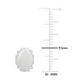 thumbnail image 4 of Gem & Harmony 2.00 Carat (Ctw) Opal Oval Stud Earrings in Sterling Silver for Women, 4 of 5