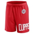 thumbnail image 2 of Men's Fanatics Red LA Clippers Free Throw Mesh Shorts, 2 of 3