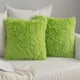 thumbnail image 1 of Dinheiro MIULEE 2er Set Kissenbezüge Künstlich Pelz Sofakissen Dekorative Dekokissen Kuschelkissen Plüschkissen Kuschelig Couchkissen Superweich Kissen Flauschig Kissenbezug für Sofa 40x40 cm Schwarz, 1 of 6