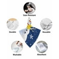thumbnail image 6 of Blue Christmas Cloth Napkins Set of 4, Xmas Snowman Red Birds Snowflake Washable Reusable Dinner Cocktail Napkin for Kitchen Party Wedding Banquet Holiday Baby Shower Table Decor, 6 of 7