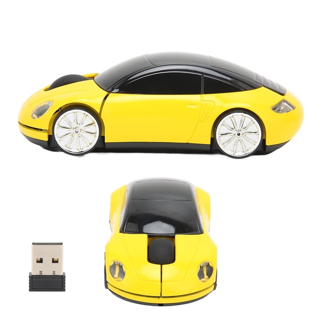 Laptop Mouse, Plug and Play Sleep Mode Battery Powered Car Mouse for XP for 7