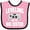 Pink and Black, variant on Inktastic Leveling Up to Big Sister Girls Baby Bib