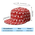 thumbnail image 5 of Custom Christmas Printed Flat Baseball Cap – Adjustable Snapback Hat with Flat Bill, Breathable and Durable, Personalized Design for Sports, Travel & Daily Wear, 5 of 6