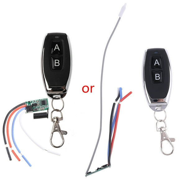 3.6V 12V 24V Mini Size Relay Remote Control Switch 433Mhz RF Momentary Switch Transmitter and Receiver