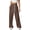 Brown, variant on Fall Pants for Women Elastic Waistband Casual Sweatpants for Women with Pockets Thermal Pants Women Autumn Winter Pants for Women Dark Blue L